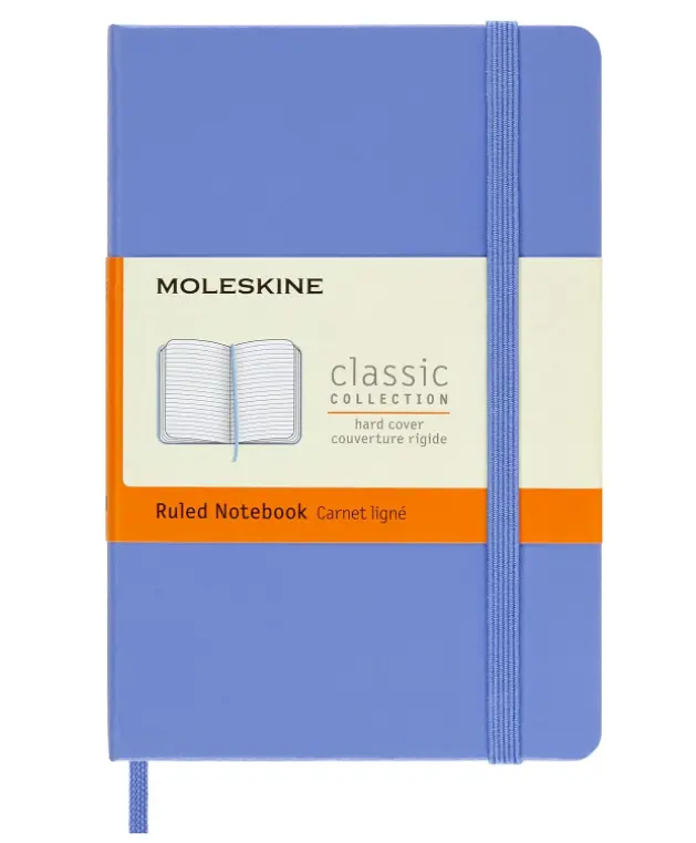 Taccuino Pocket Rigido Pagina Rigata Blu Ortensia