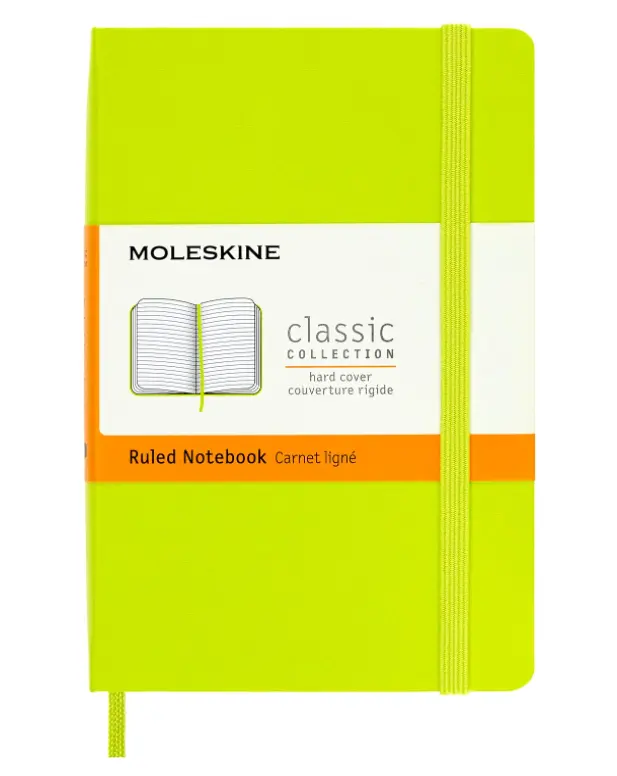 Taccuino Pocket Rigido Pagina Rigata Verde Lime