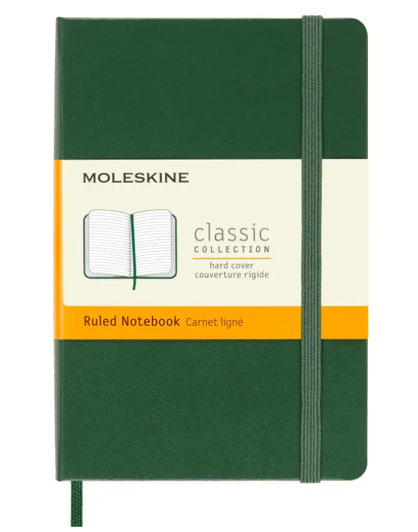 Taccuino Pocket Rigido Pagina Rigata Verde Mirto