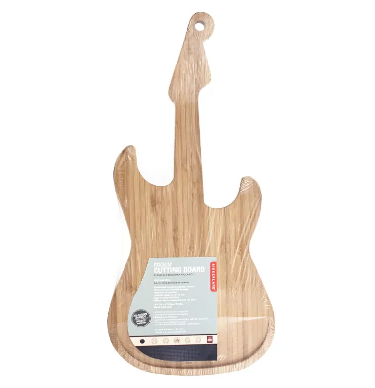 Tagliere in Bamboo a forma di Chitarra