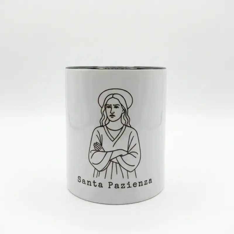 Tazza ironica “Santa Pazienza” – 330 ml