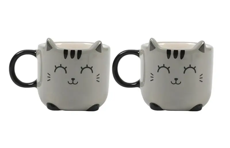 Tazzina da Espresso GREY CAT set 2 pz