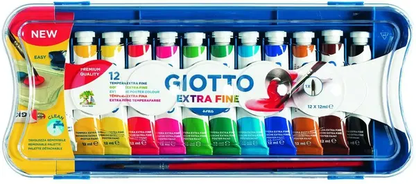 Tempera Giotto 12 colori 12ml