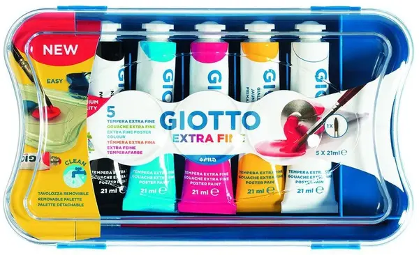 Tempera Giotto 5 colori 21ml