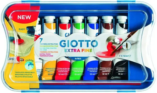 Tempera Giotto 7 colori 12ml
