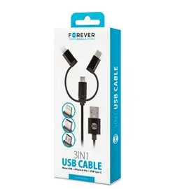 TF Cavo Forever Multi T_01626 USB/Lightning+Type-C+Micro