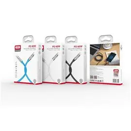 TF Cavo XO NB-Q228B Type-C/Type-C 1,2m 60W Nero