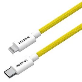 TF Pantone Cavo PT-CTL002-5Y MFi Lightning/Type-C 1,5 mt. Yellow