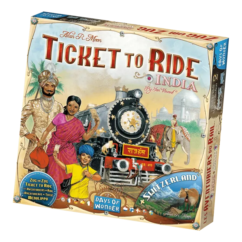 Ticket to Ride - India + Switzerland
