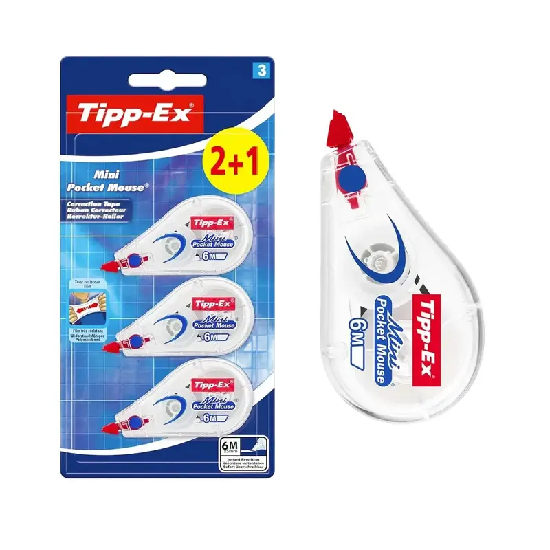 Tipp-Ex Mini Pocket Mouse nastro correttore 6 m (2+1)