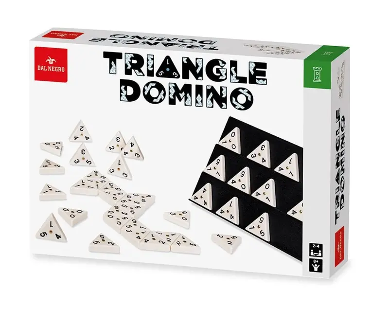 Triangole domino gioco in scatola