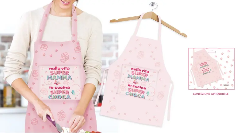 Virca – Grembiule da Cucina Mamma in Misto Cotone