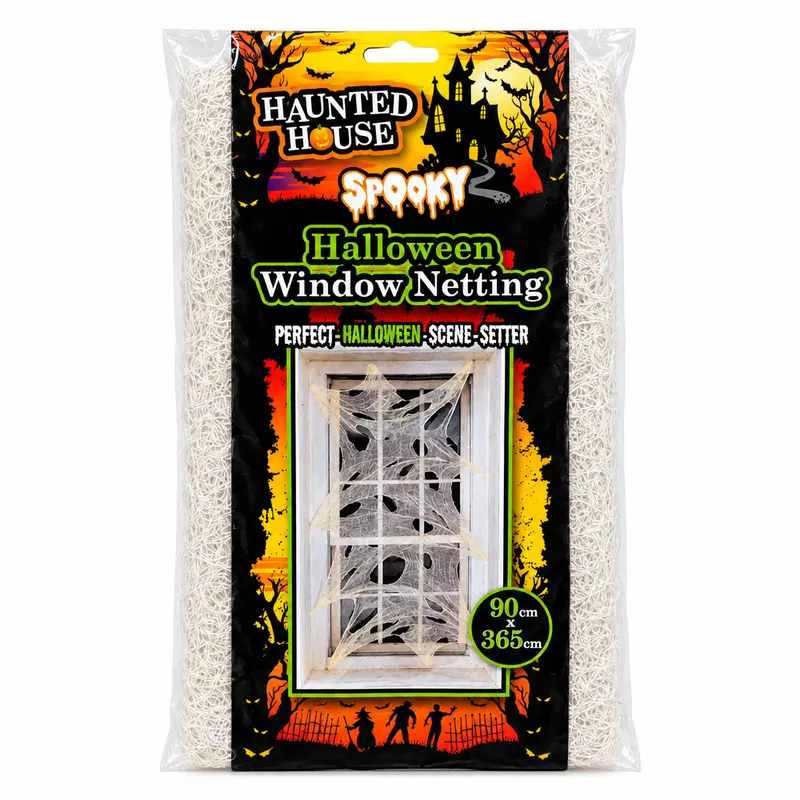 Virca - Tenda a Rete Spaventosa per Decorazioni Halloween 90×365 cm