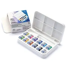 W&N Acquarelli 1/2 Godet a 12 con Brush 0390658