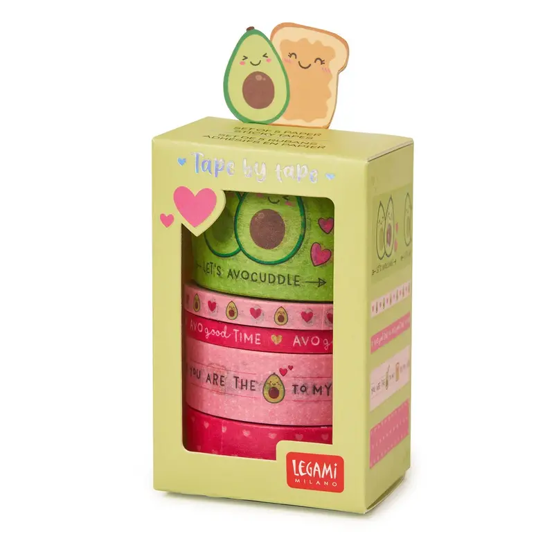 Washi Tape 5 Nastri - Avocado