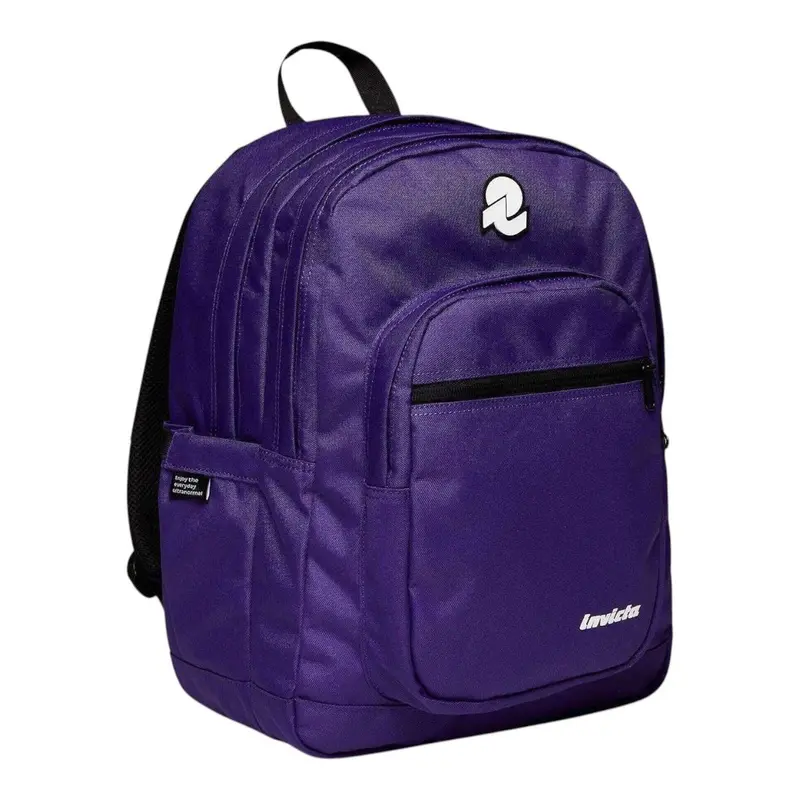 Zaino Invicta Jelek Plain Viola– Zaino scuola, università e lavoro resistente.