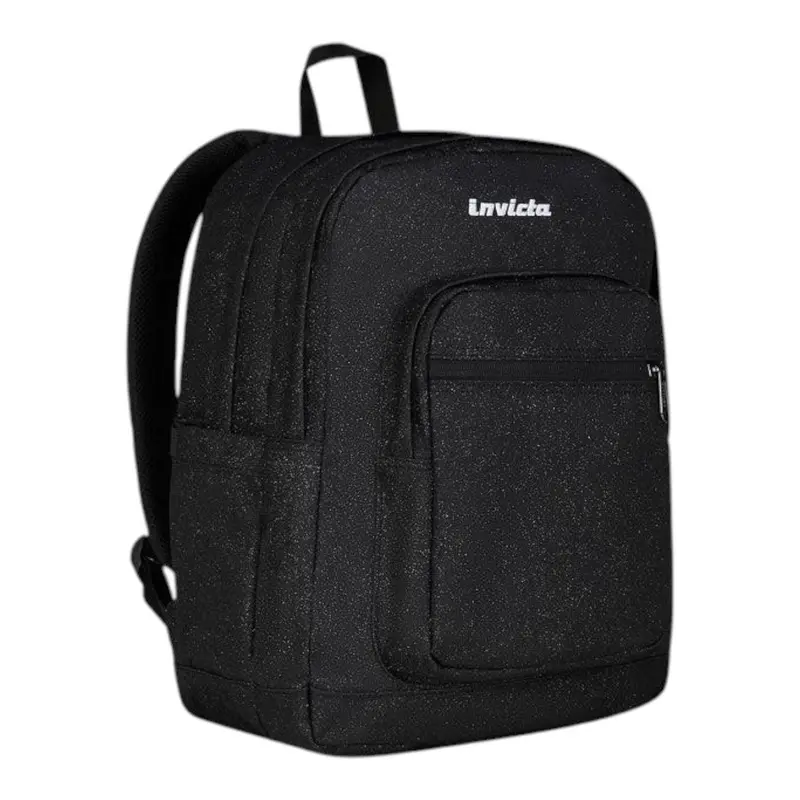 Zaino Jelek Nero Shine Glitter 34L in Poliestere Riciclato
