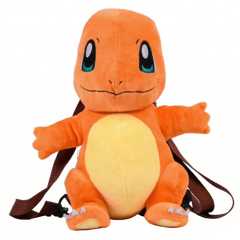 Zaino Peluche Charmander Pokémon 35cm - Morbido Zainetto Kawaii