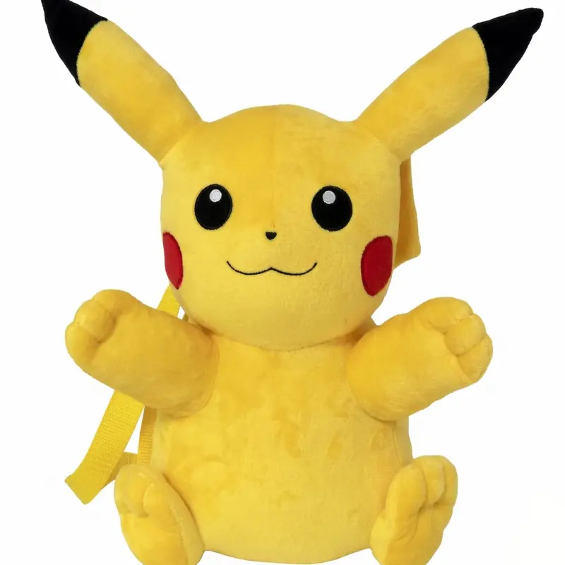 Zaino Peluche Pikachu Pokémon 35cm - Morbido Zainetto Kawaii