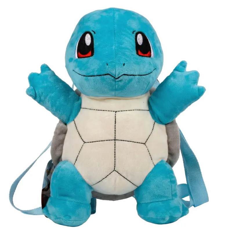 Zaino Peluche Squirtle Pokémon 35cm - Morbido Zainetto Kawaii