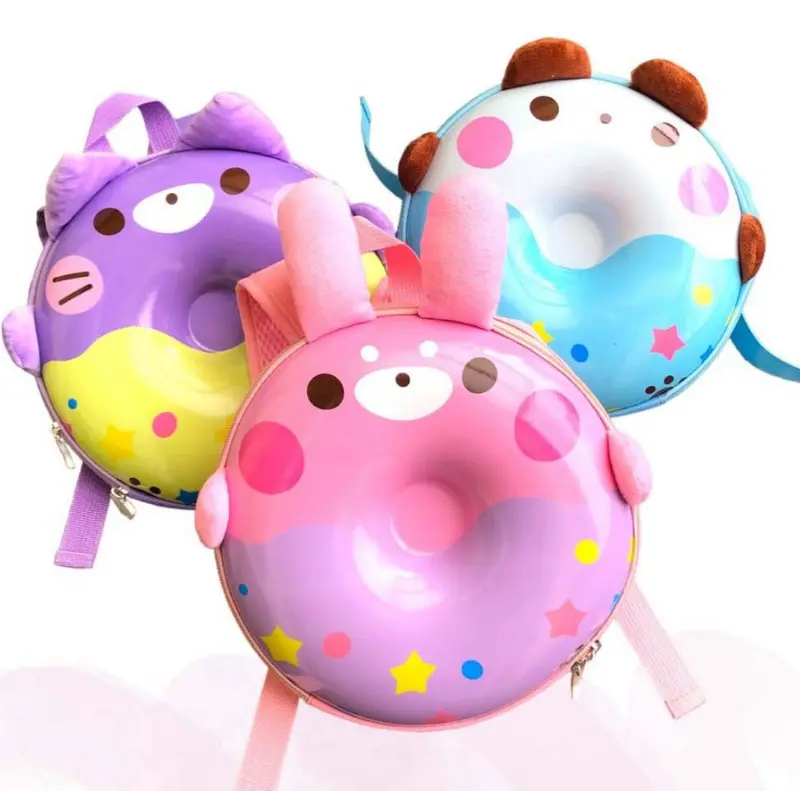 Zaino Rotondo bambini a forma di Ciambella colore Rosa