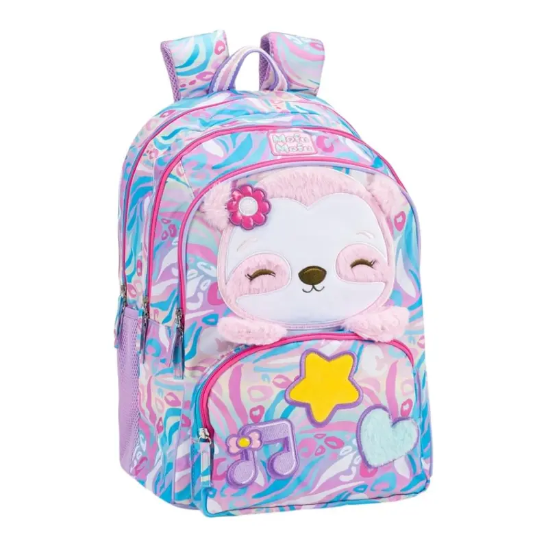 Zaino Scuola Organizzato Mofumofu Bradipo