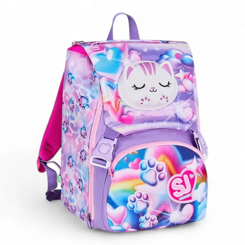 Zaino scuola Seven SJ Big estensibile Glowcat