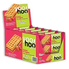 ZANIBONI WAFFLE YOOHOO CREMA DI FRAGOLA 50 GR - Conf. da 12