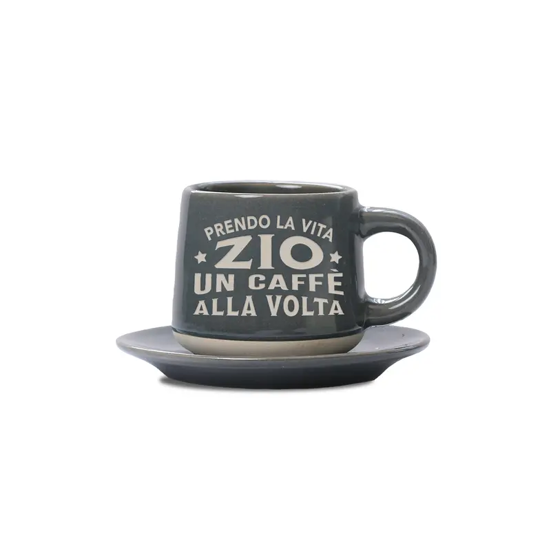 ZIO - TAZZINA DA CAFFE'+PIATTINO ABBINATO